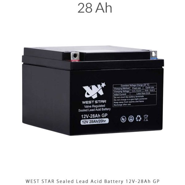 باتری 28 آمپرساعت سیلد اسید برند ریتار شرکت نامیرا